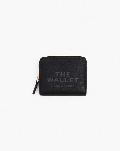The Leather Mini Compact Wallet Black Marc Jacobs