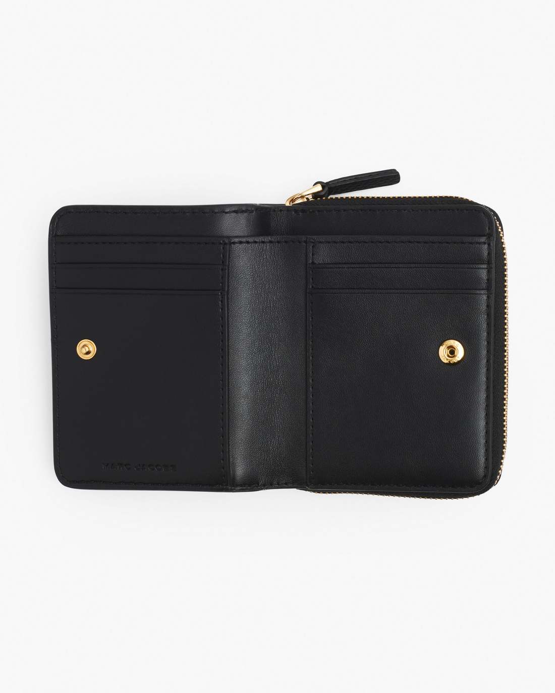 The Leather Mini Compact Wallet Black Marc Jacobs