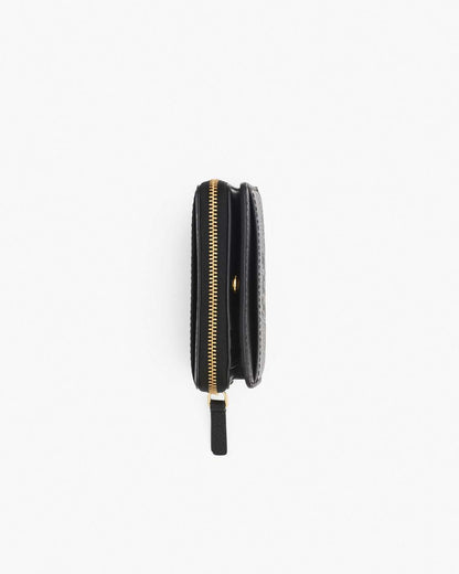 The Leather Mini Compact Wallet Black Marc Jacobs