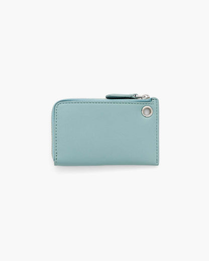 The Everyday Top Zip Charm Wallet Sky Blue Marc Jacobs