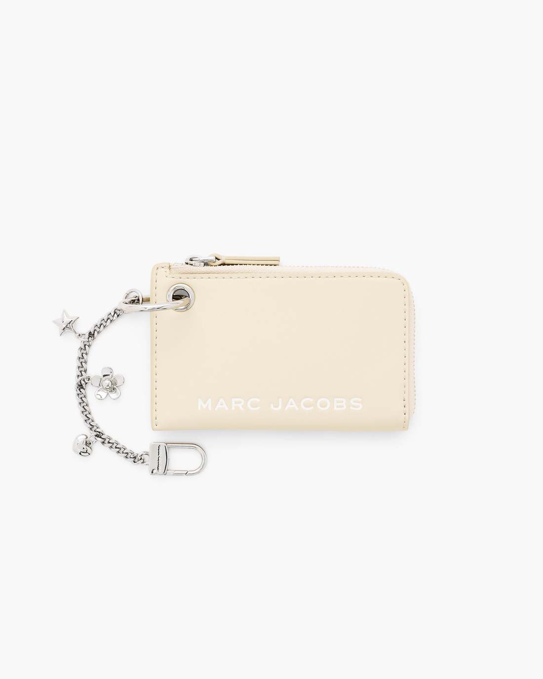 The Top Zip Charm Wallet Cloud White Marc Jacobs