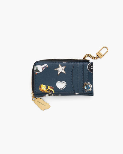 The Trinket Utility Snapshot Top Zip Multi Wallet Navy Multi Marc Jacobs