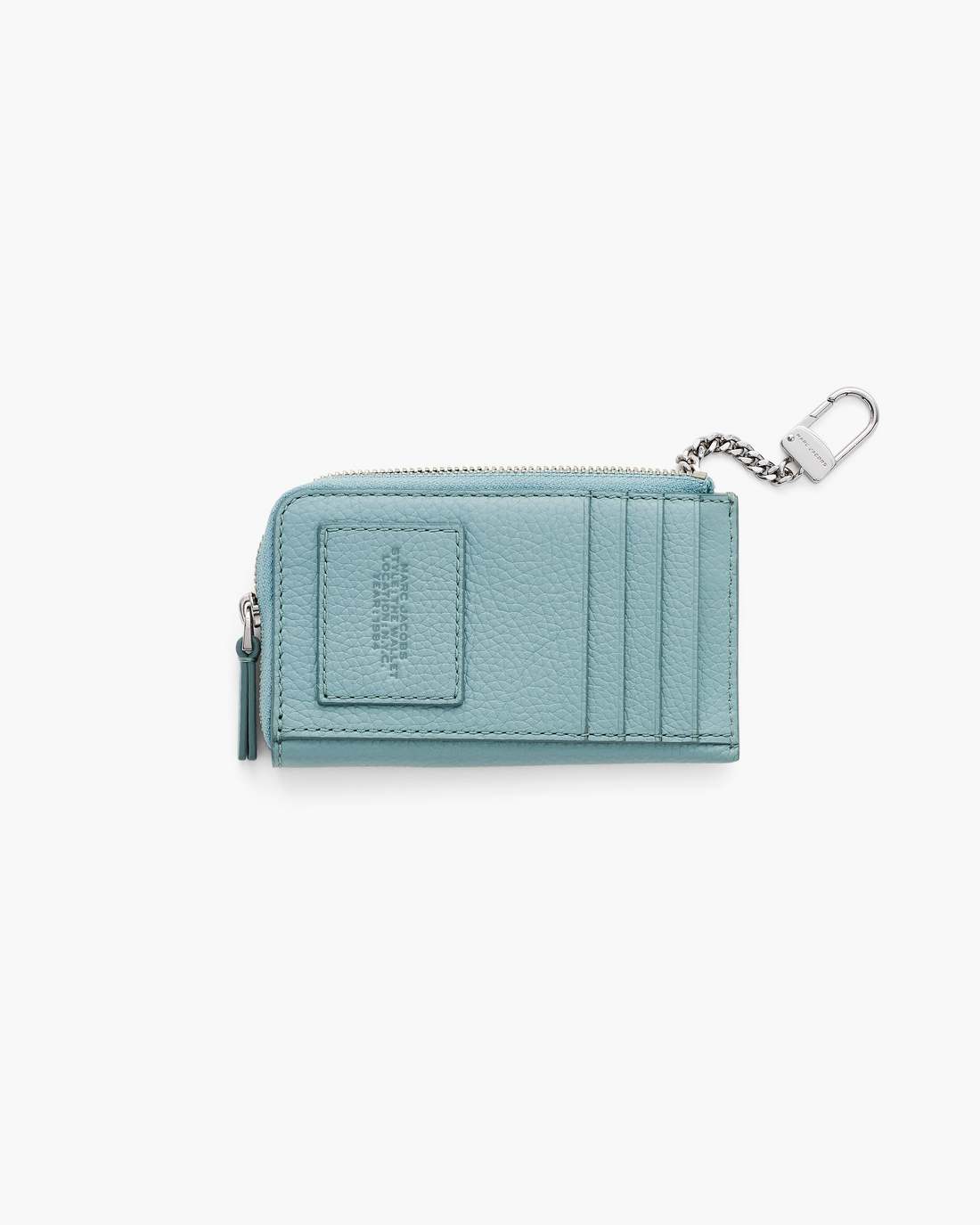 The Leather Top Zip Multi Wallet Sky Blue Marc Jacobs