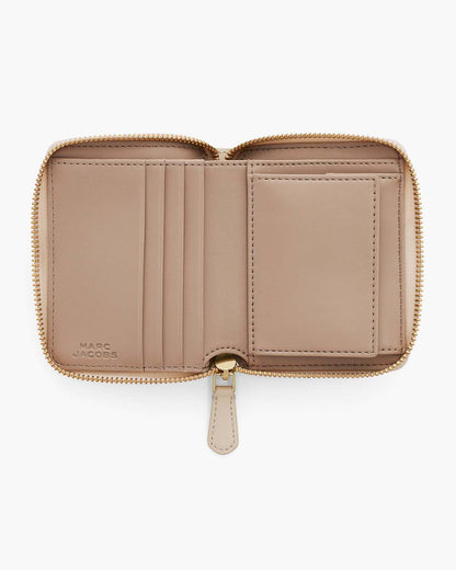 The Everyday Slim Compact Wallet Cloud White Marc Jacobs