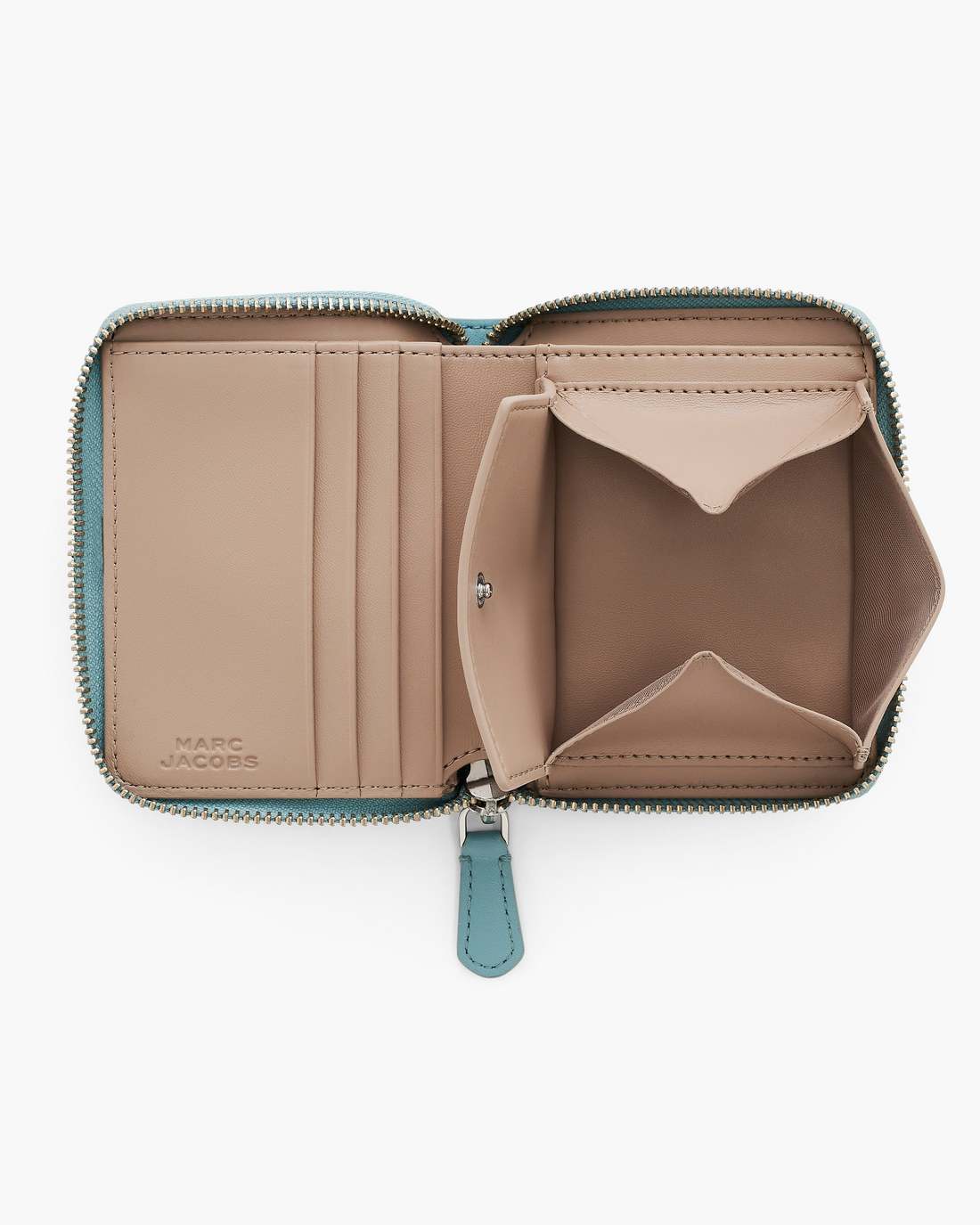 The Everyday Slim Compact Wallet Sky Blue Marc Jacobs