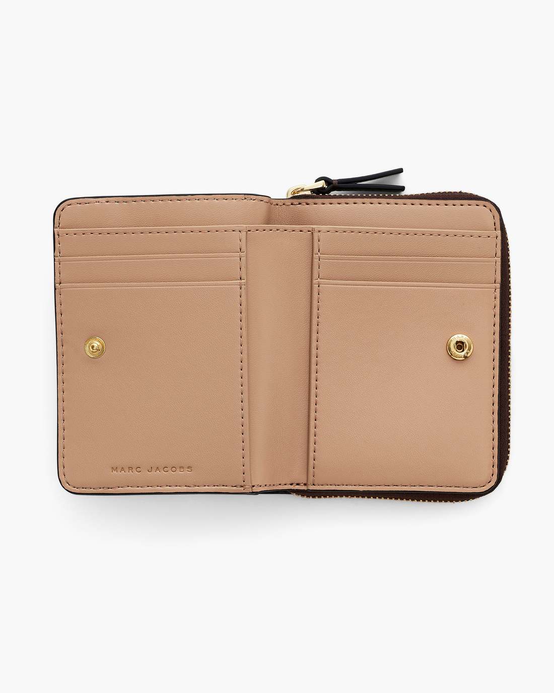 The Leather Mini Compact Wallet Ganache Marc Jacobs
