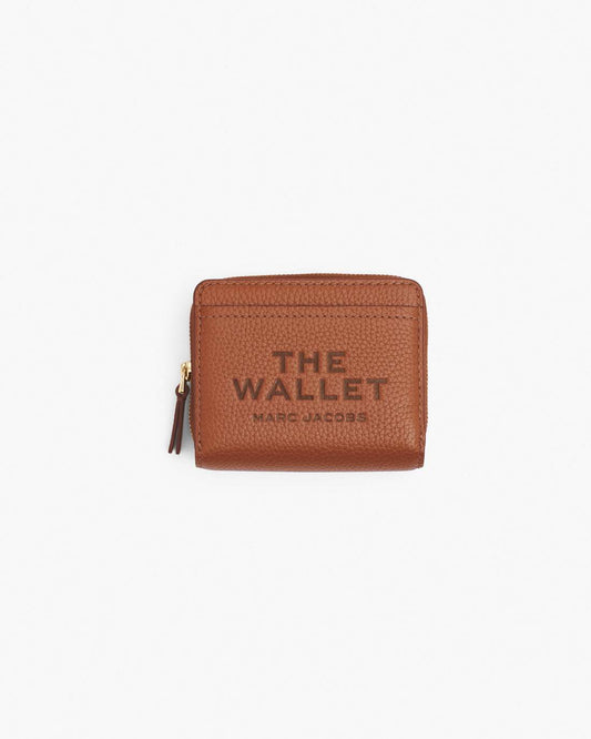 The Leather Mini Compact Wallet Argan Oil Marc Jacobs
