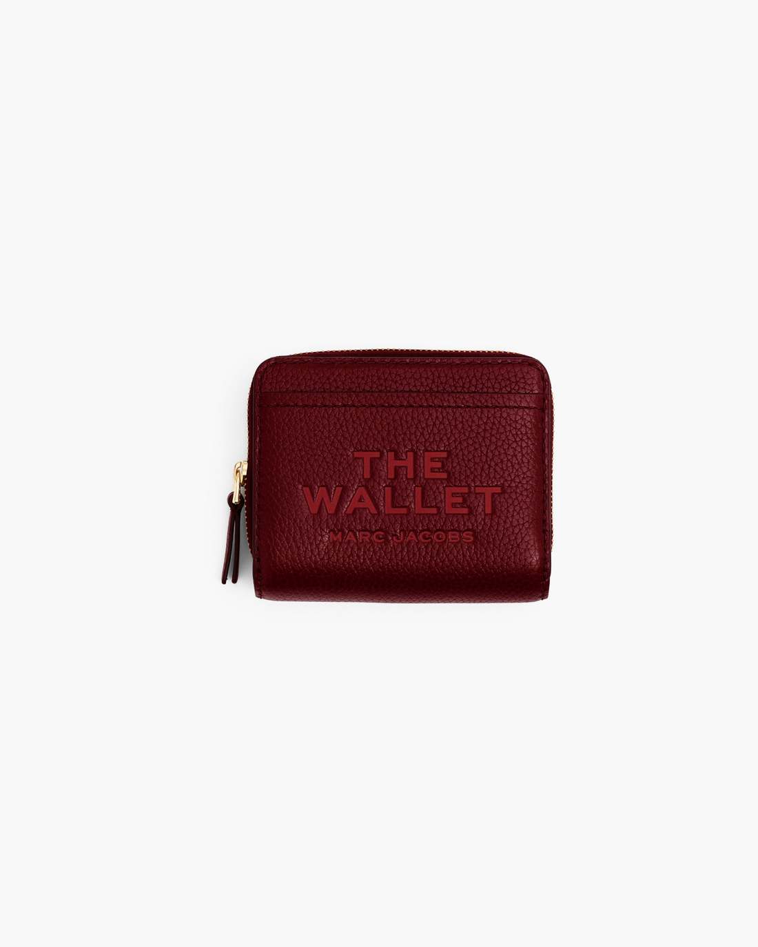 The Leather Mini Compact Wallet Cherry Marc Jacobs