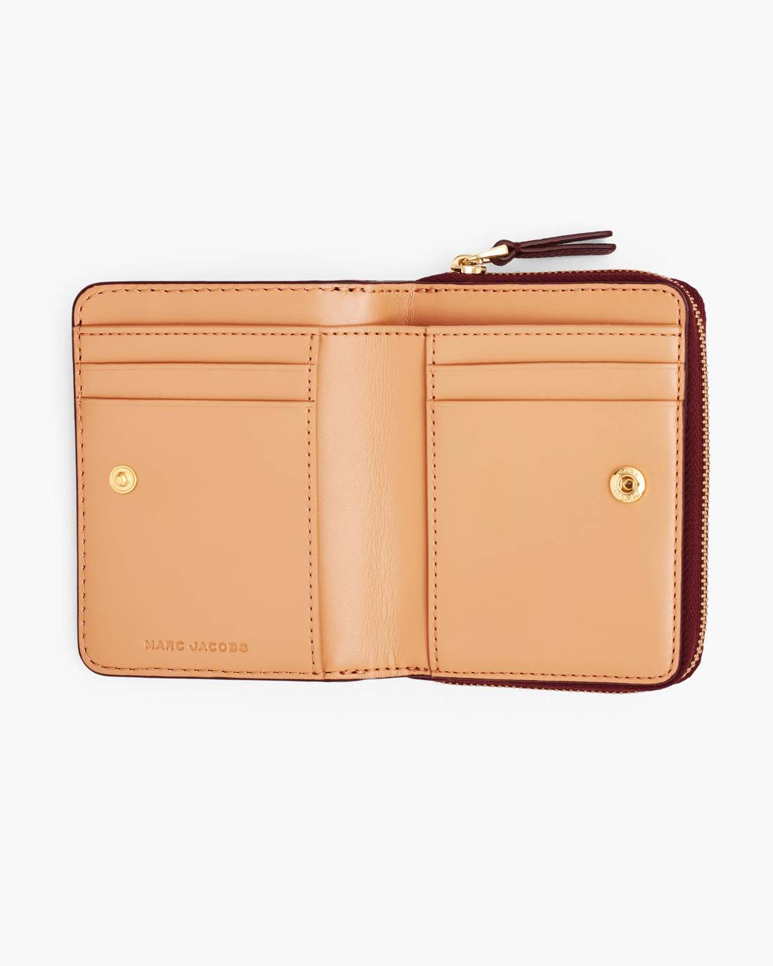 The Leather Mini Compact Wallet Cherry Marc Jacobs
