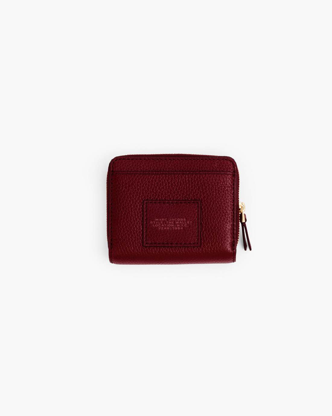 The Leather Mini Compact Wallet Cherry Marc Jacobs