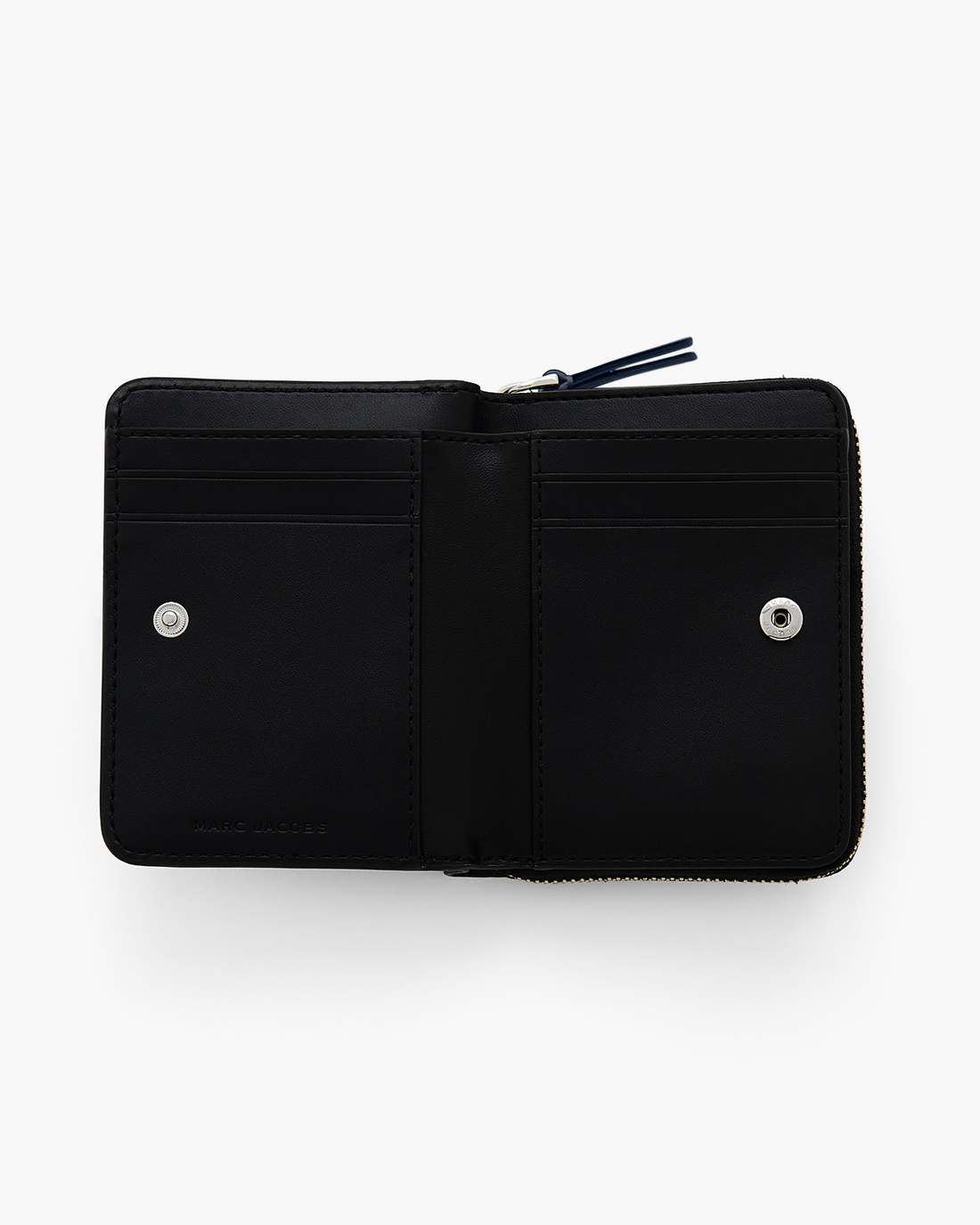 The Leather Mini Compact Wallet Blue Sea Marc Jacobs