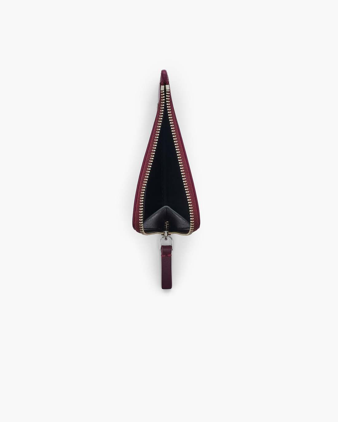 The Top Zip Charm Wallet Dark Plum Marc Jacobs