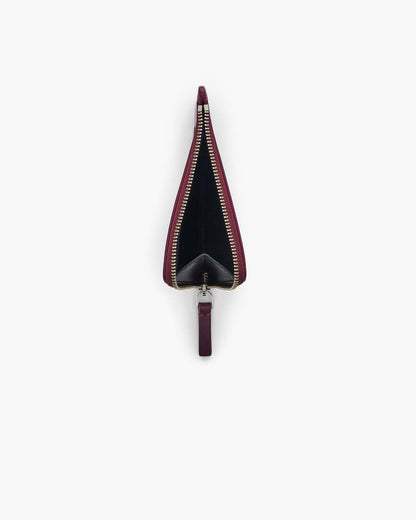 The Top Zip Charm Wallet Dark Plum Marc Jacobs