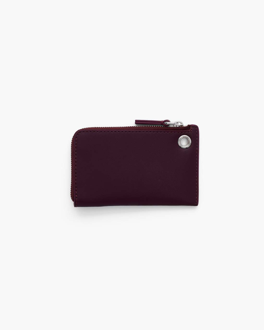 The Top Zip Charm Wallet Dark Plum Marc Jacobs