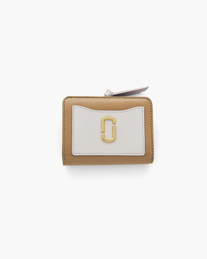 The Utility Snapshot Mini Compact Wallet Camel Multi Marc Jacobs