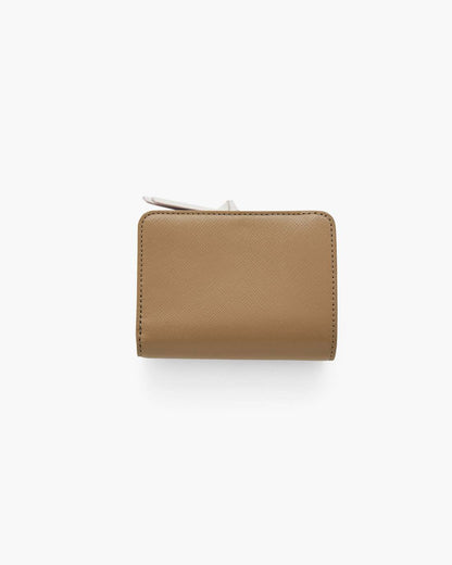 The Utility Snapshot Mini Compact Wallet Camel Multi Marc Jacobs