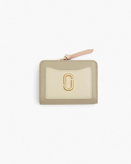 The Utility Snapshot Mini Compact Wallet Khaki Multi Marc Jacobs