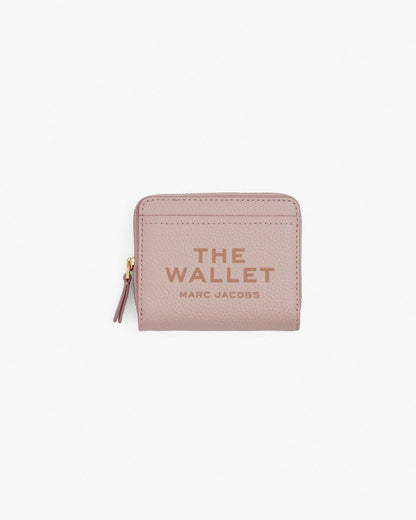 The Leather Mini Compact Wallet Rose Marc Jacobs