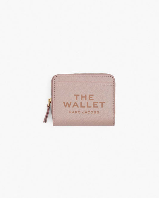 The Leather Mini Compact Wallet Rose Marc Jacobs