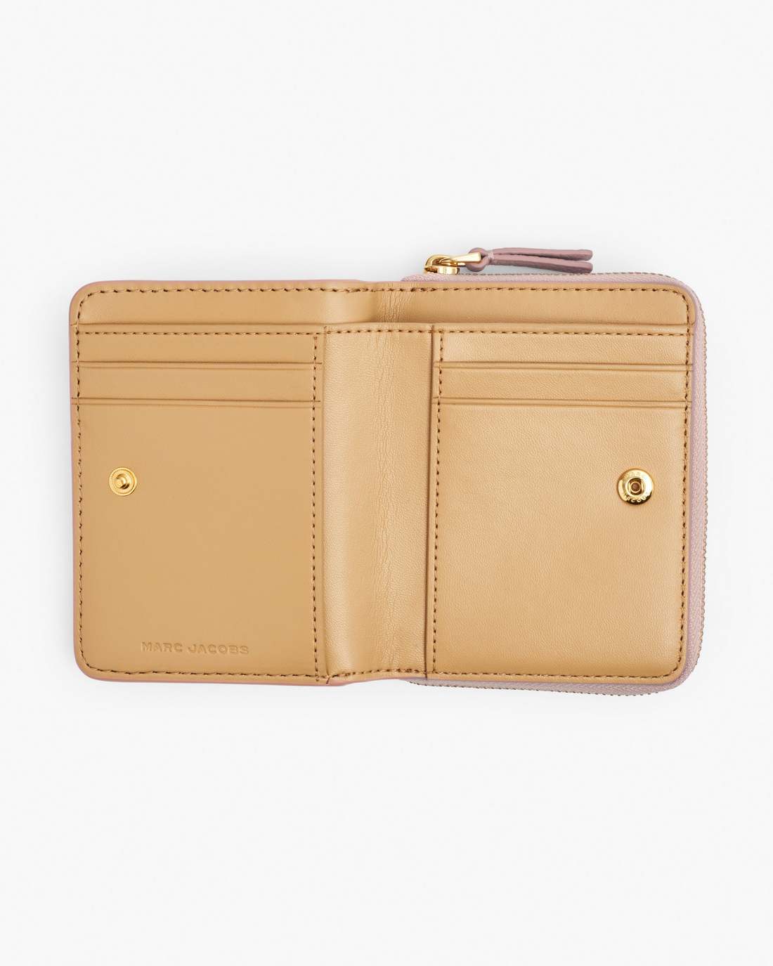 The Leather Mini Compact Wallet Rose Marc Jacobs