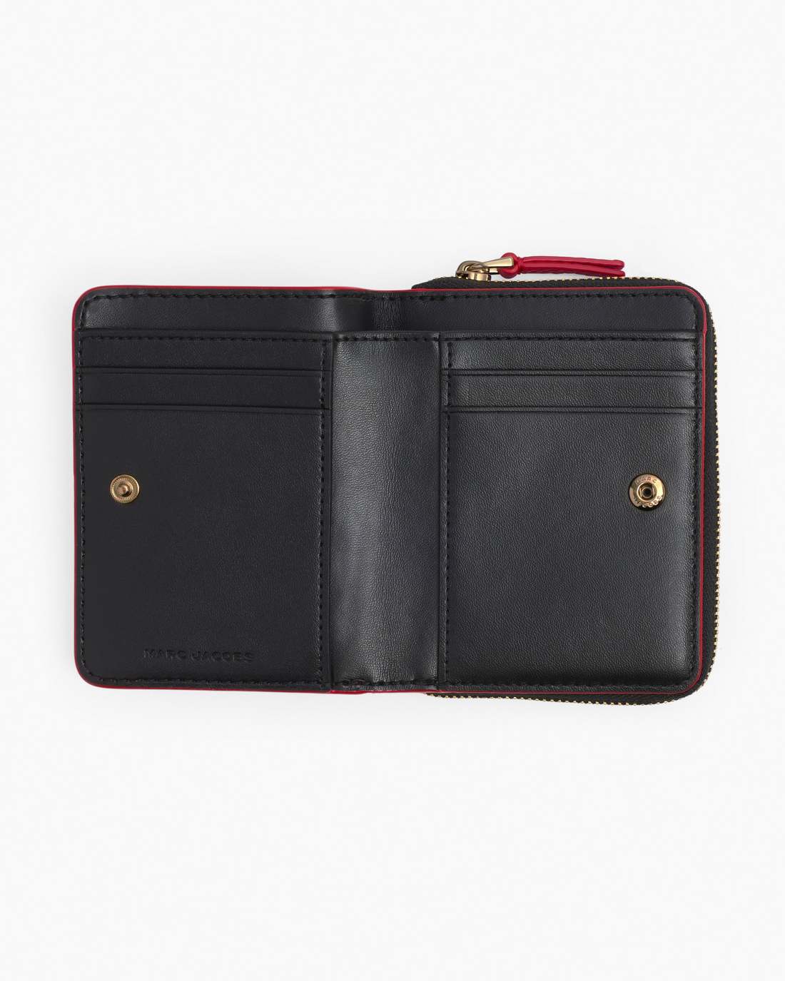 The Leather Mini Compact Wallet True Red Marc Jacobs