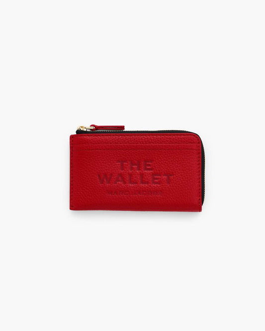 The Leather Top Zip Multi Wallet True Red Marc Jacobs