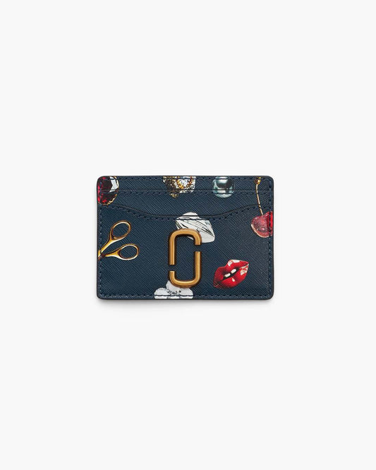 The Trinket Utility Snapshot Card Case Navy Multi Marc Jacobs