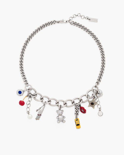 The Trinket Charm Necklace Silver/Multi Marc Jacobs