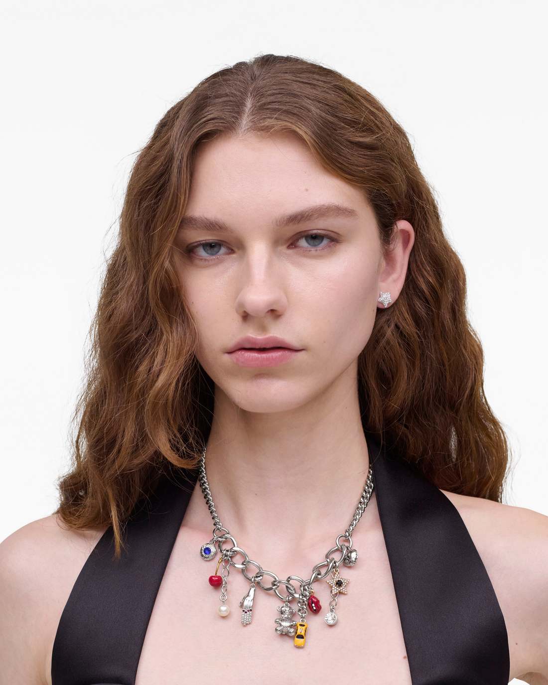 The Trinket Charm Necklace Silver/Multi Marc Jacobs