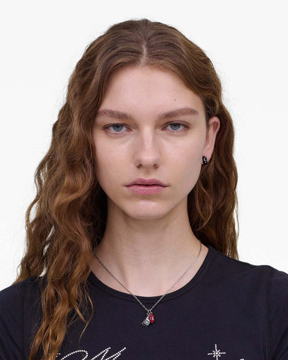 The Trinket Pendant Necklace Silver/Multi Marc Jacobs