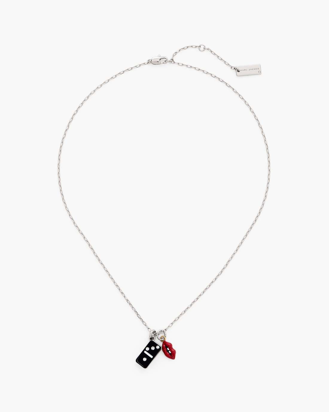 The Trinket Pendant Necklace Silver/Multi Marc Jacobs