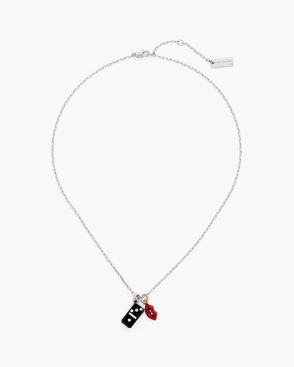 The Trinket Pendant Necklace Silver/Multi Marc Jacobs