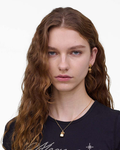 The Mini Icon Daisy Necklace Gold Marc Jacobs