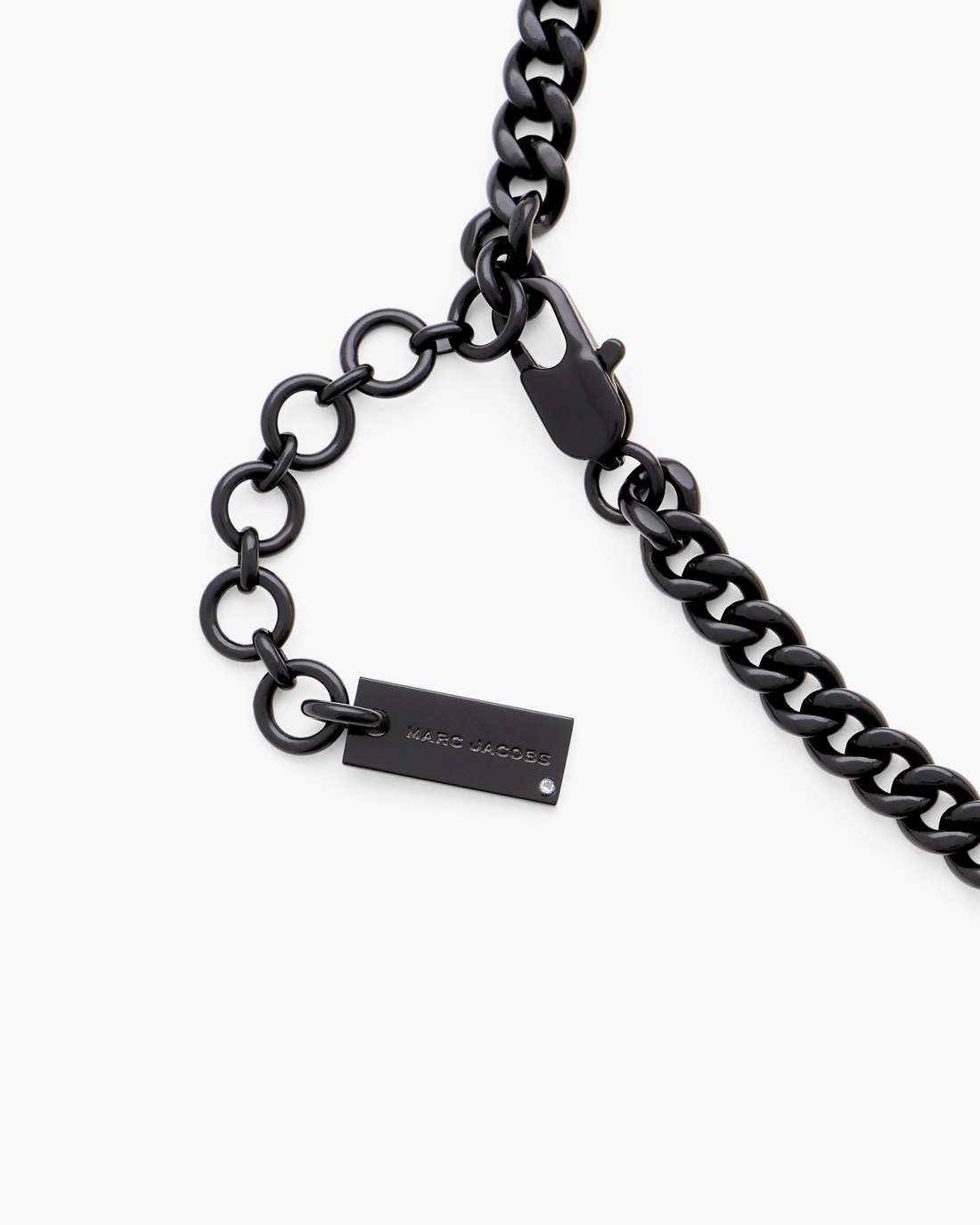 Mini Icon Pave Charm Necklace Black/Black Crystal Marc Jacobs