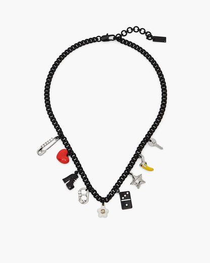 The Collector Charm Necklace Black Multi Marc Jacobs