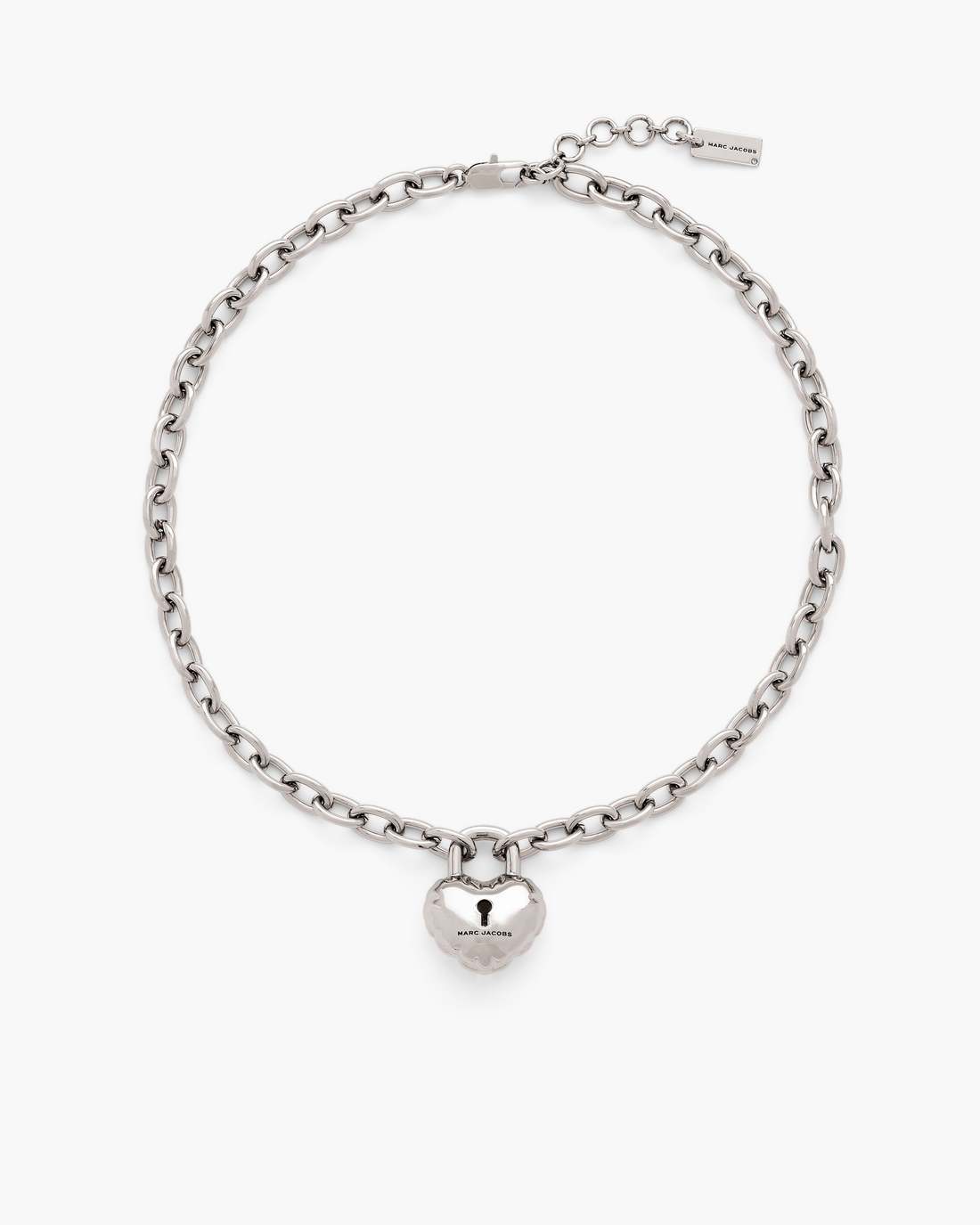 The Heart Balloon Necklace Light Antique Silver Marc Jacobs