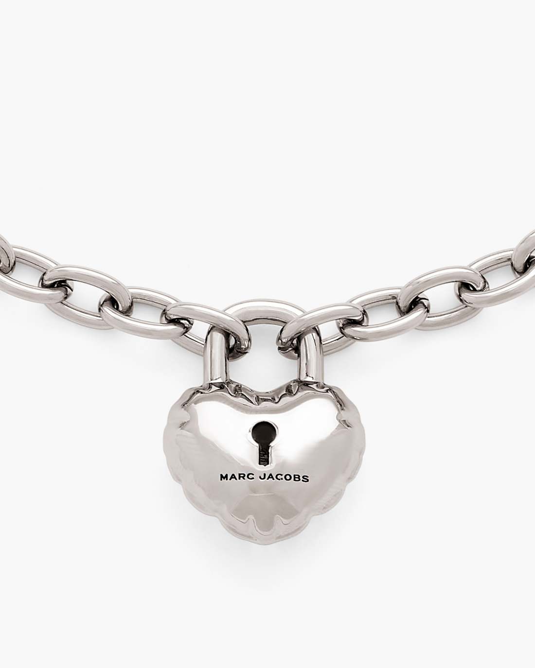 The Heart Balloon Necklace Light Antique Silver Marc Jacobs