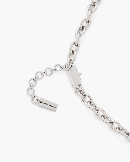 The Sticker Charm Statement Necklace Silver Multi Marc Jacobs