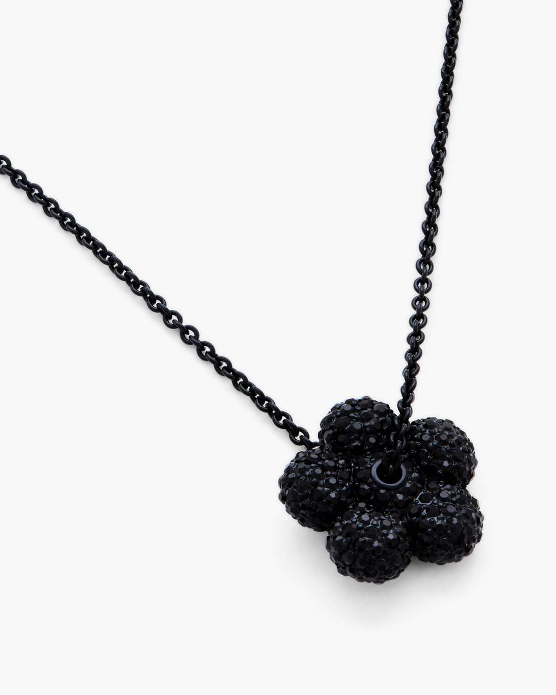 The Daisy Pave Necklace Black/Black Crystal Marc Jacobs