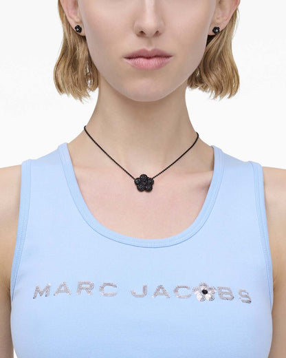 The Daisy Pave Necklace Black/Black Crystal Marc Jacobs