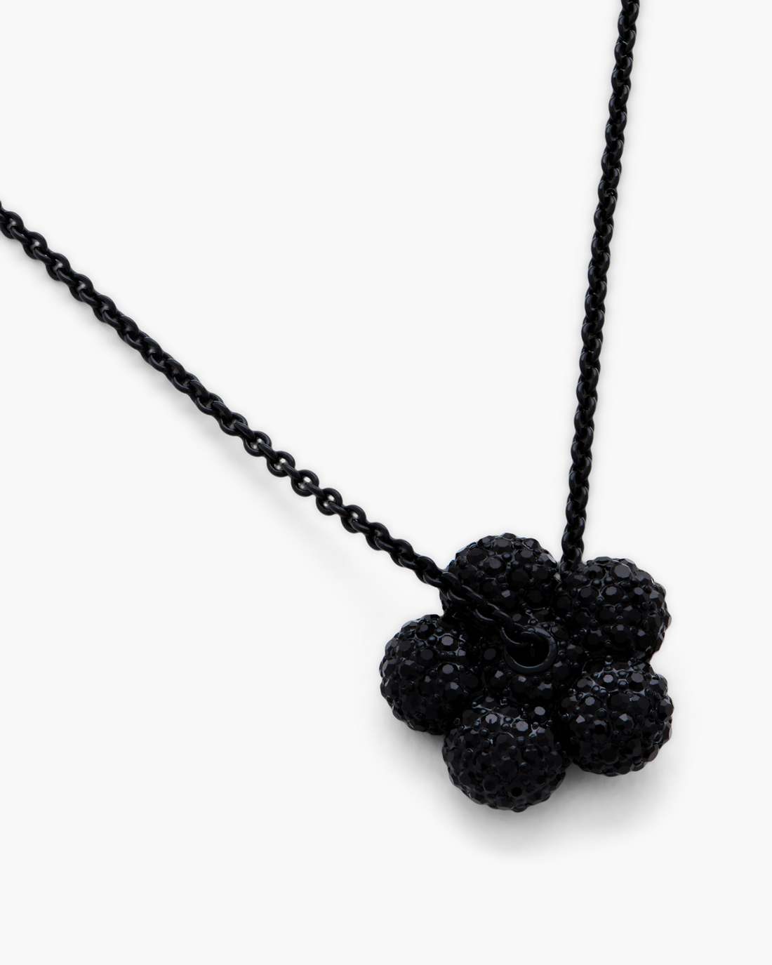 The Daisy Pave Necklace Black/Black Crystal Marc Jacobs