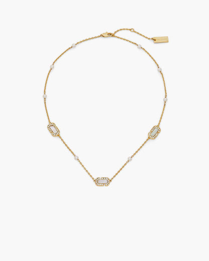 The J Marc Luxe Station Necklace Gold/Crystal Marc Jacobs