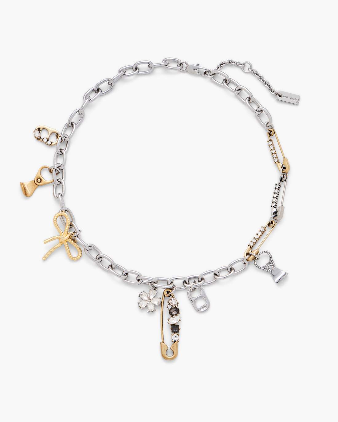 The Grunge Glam Charm Necklace Gold/Silver Marc Jacobs