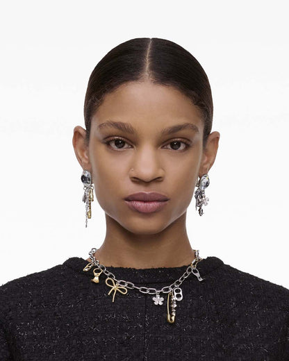 The Grunge Glam Charm Necklace Gold/Silver Marc Jacobs