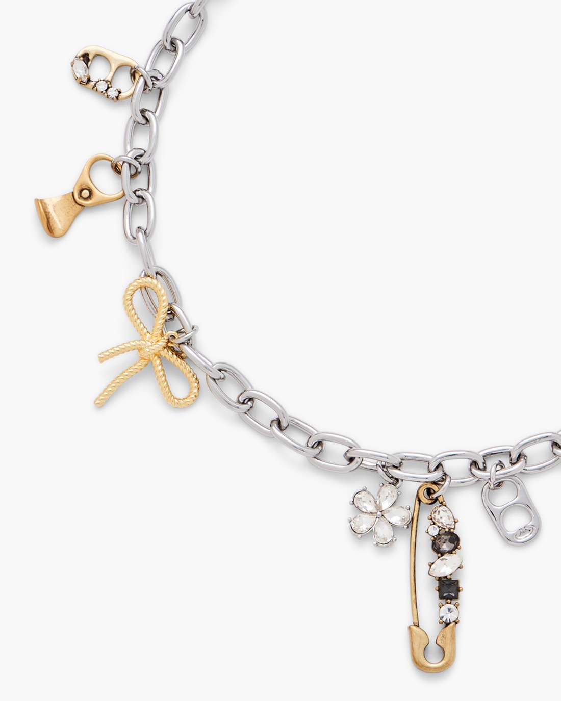The Grunge Glam Charm Necklace Gold/Silver Marc Jacobs