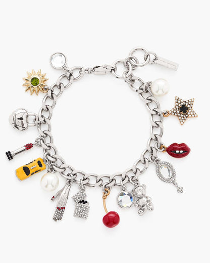 The Trinket Charm Bracelet Silver/Multi Marc Jacobs