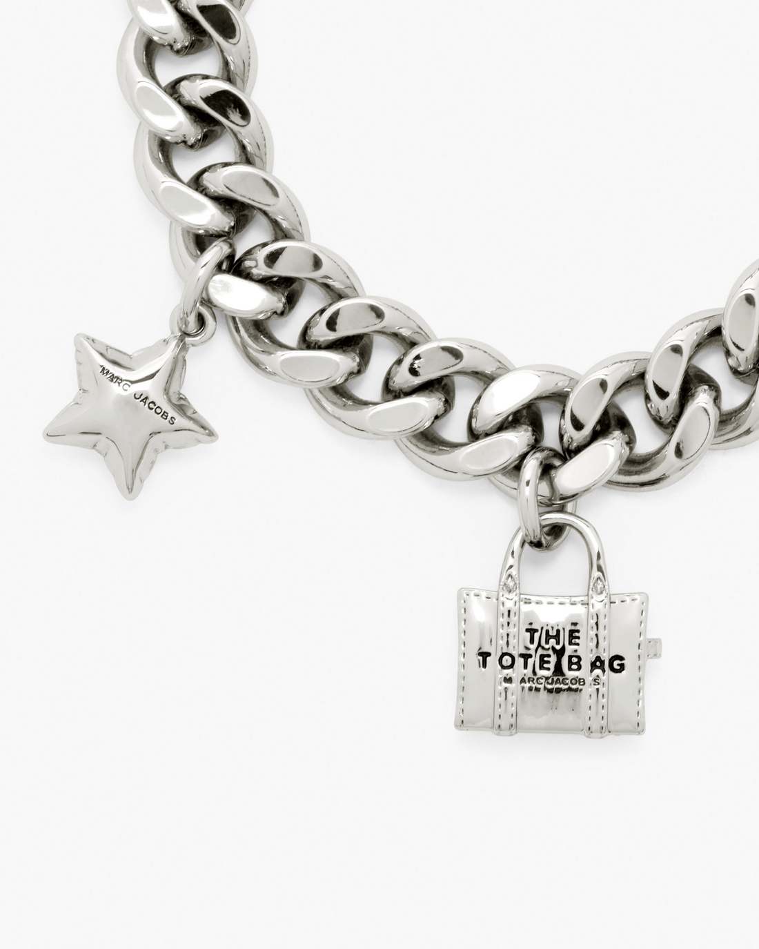 The Mini Icon Charm Bracelet Light Antique Silver Marc Jacobs