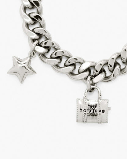 The Mini Icon Charm Bracelet Light Antique Silver Marc Jacobs