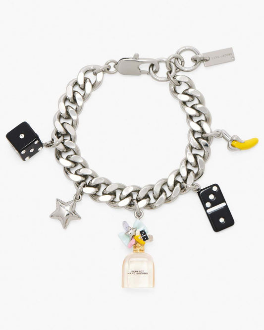 Perfect Charm Bracelet Silver/Pink Multi Marc Jacobs