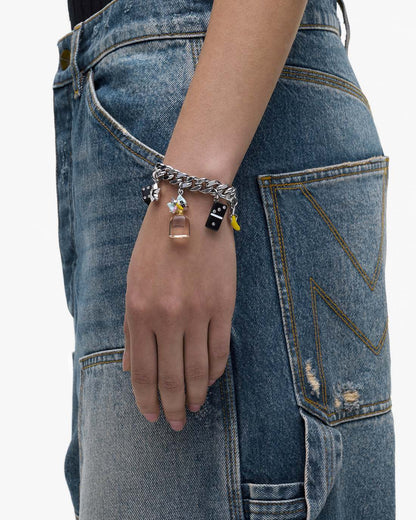 Perfect Charm Bracelet Silver/Pink Multi Marc Jacobs